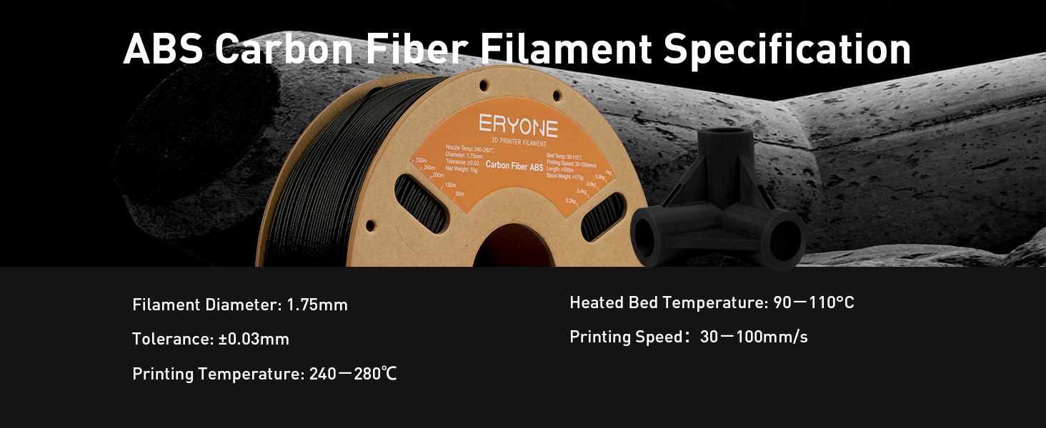 ERYONE Carbon fiber ABS filament