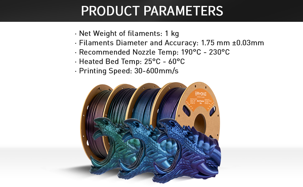 ERYONE Burnt Titanium PLA