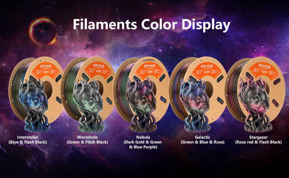 Burnt Titanium Rainbow PLA