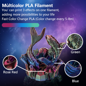 multicolor pla filament