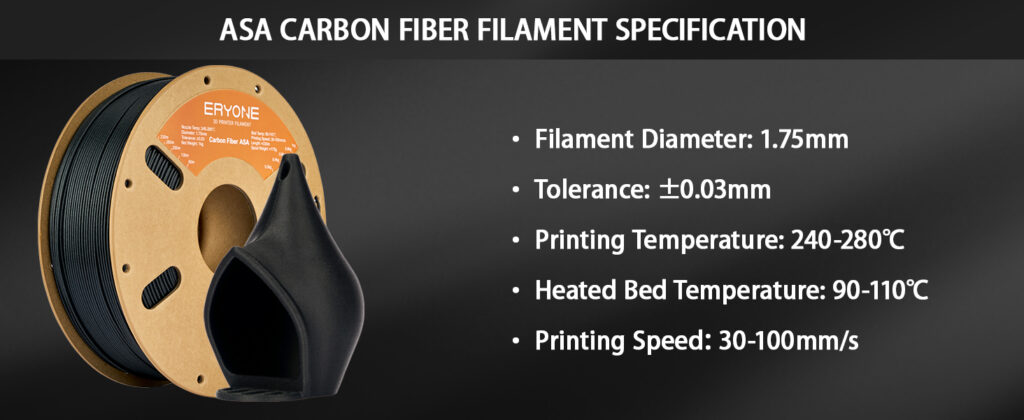 ERYONE Carbon fiber ASA filament