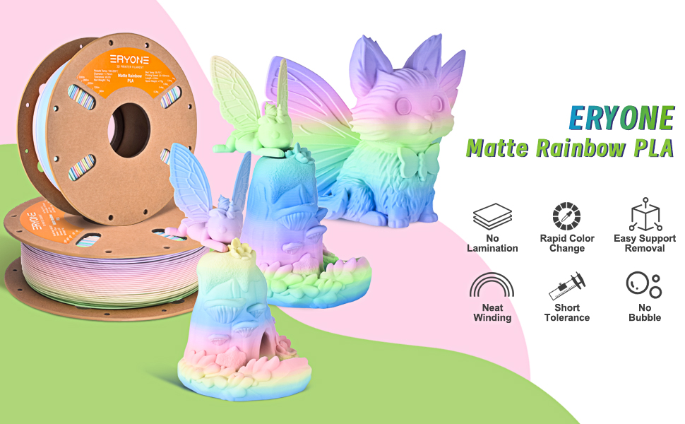 ERYONE Matte Rainbow PLA
