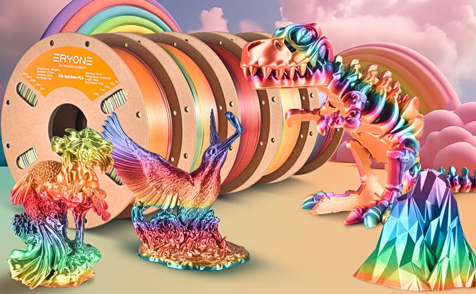 ERYONE PLA Silk Rainbow color