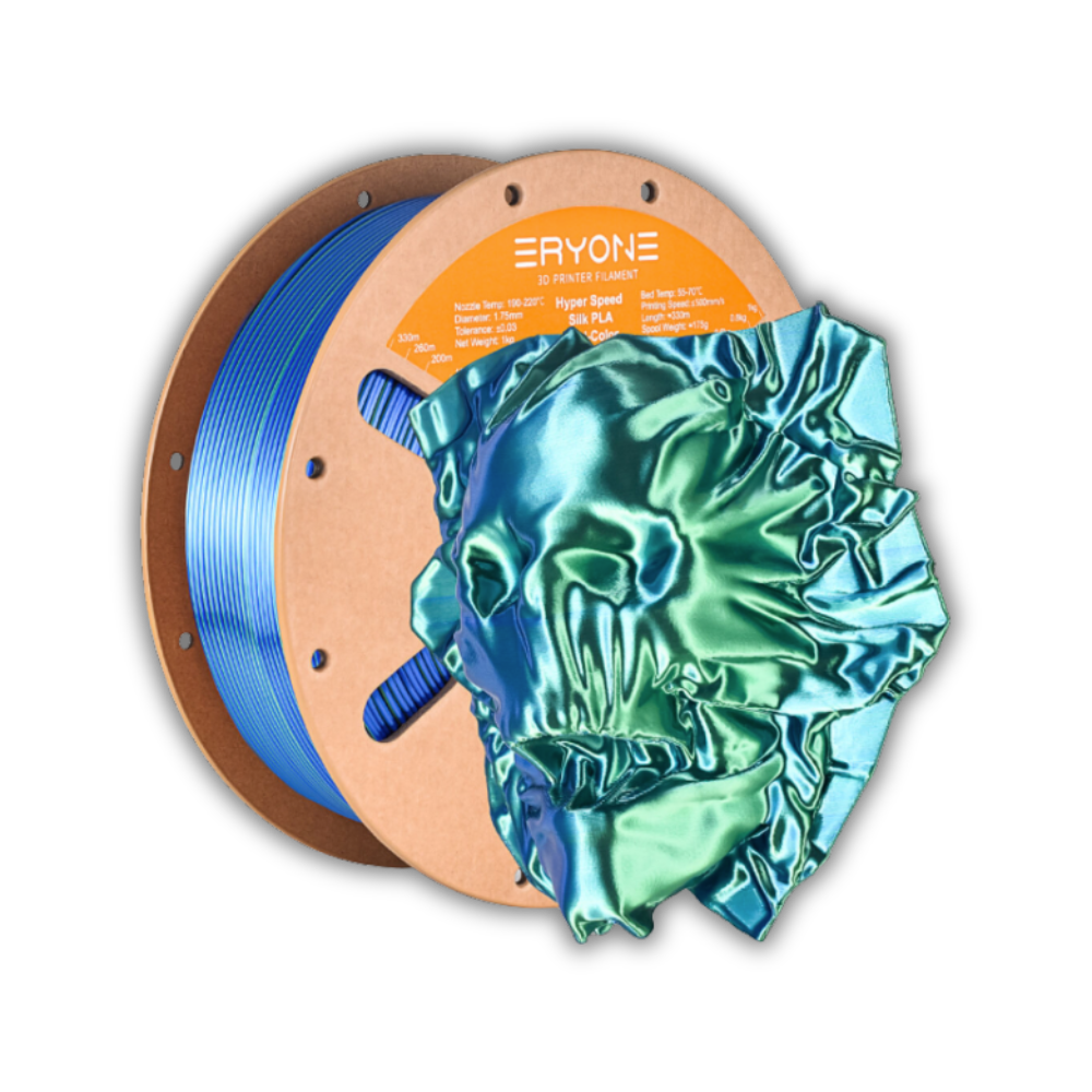 silk pla blue green