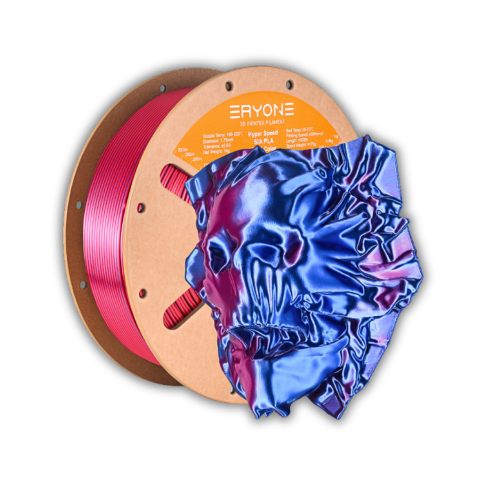silk pla blue red
