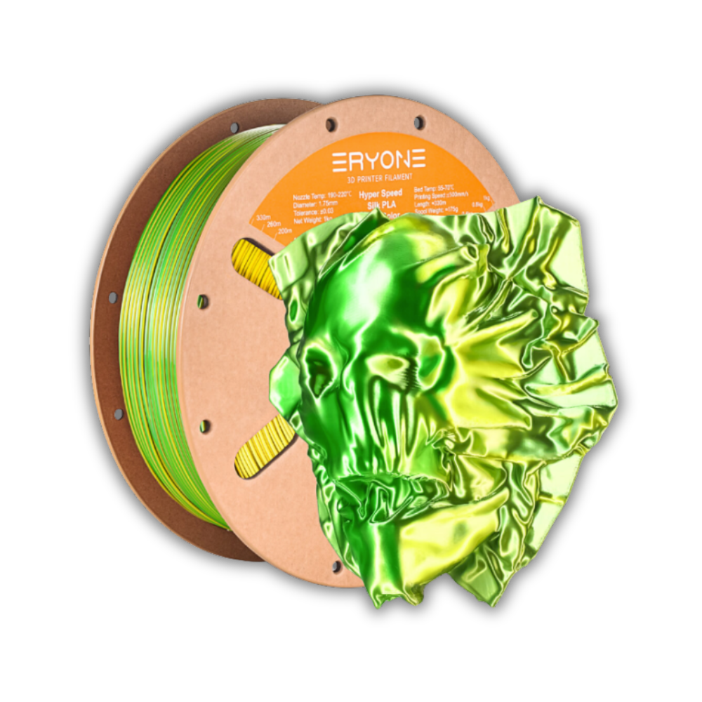 silk pla green yellow